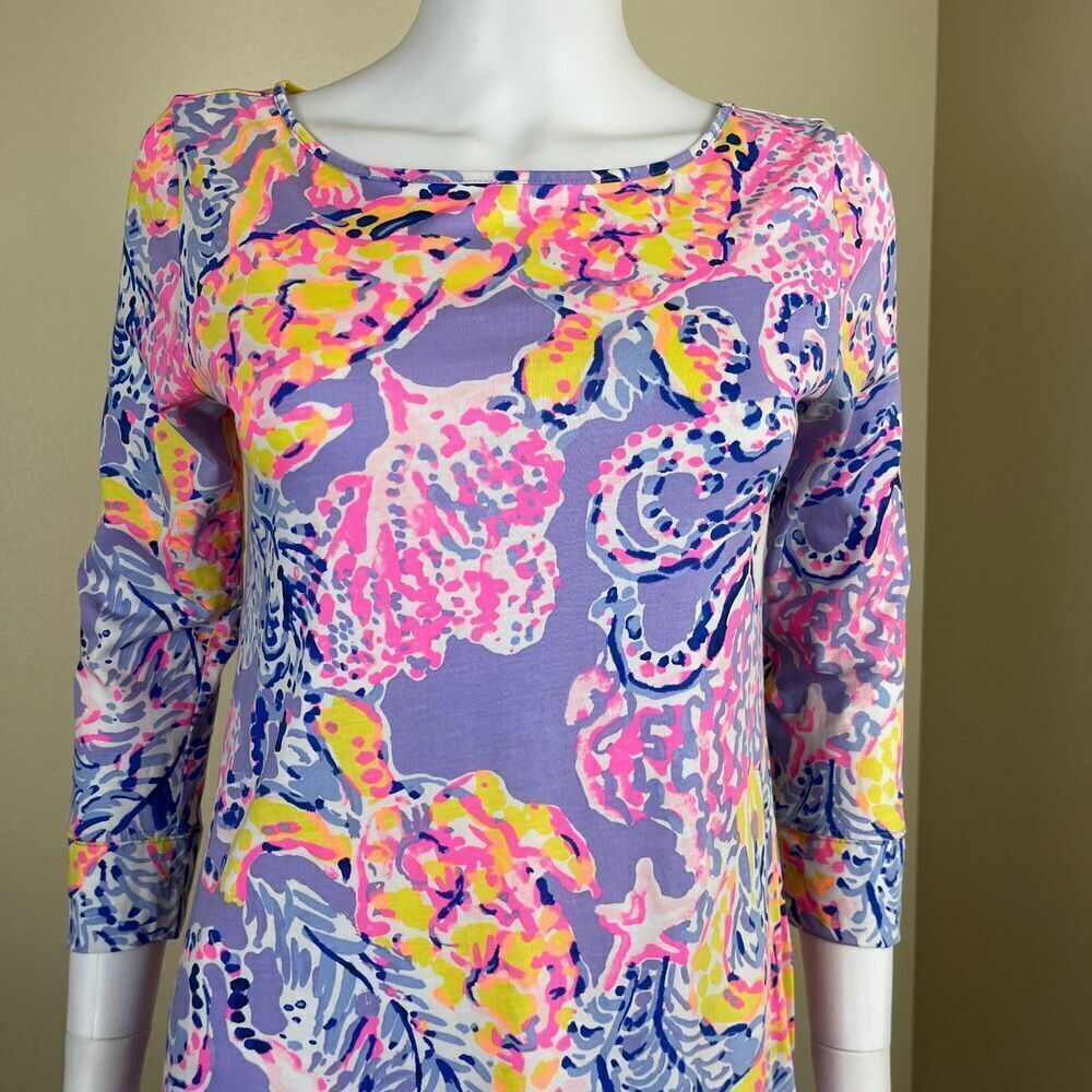 Lilly Pulitzer Womens Size S Marlowe Shift Shirt Dress Pima Cotton Preppy Resort - Picture 4 of 14